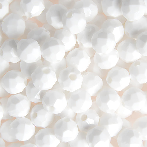 Plastic Facetted Bead 6mm