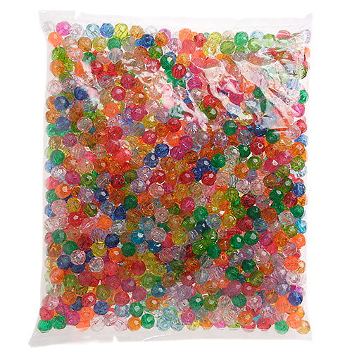 Plastic Facetted Bead 6mm 