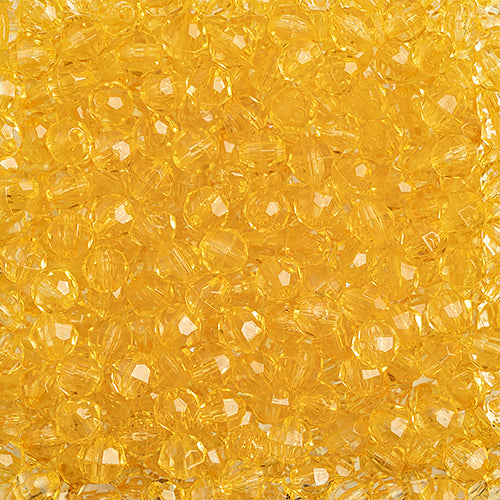 Plastic Facetted Bead 6mm