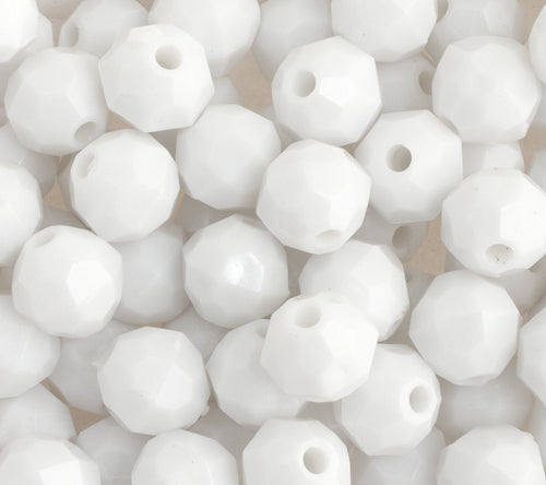 Plastic Facetted Bead 8mm