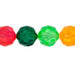 Plastic Facetted Beads 10mm Transparent