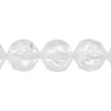 Plastic Facetted Beads 10mm Transparent
