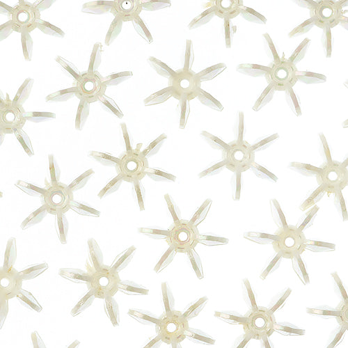Cartwheels 18mm Opaque White Iris