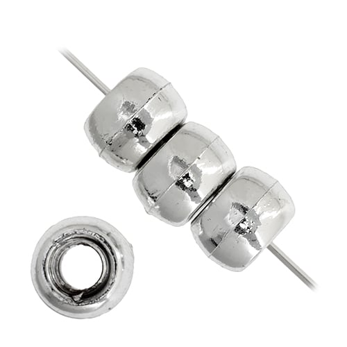 Crow Bead/Pony Bead 9mm Metalized