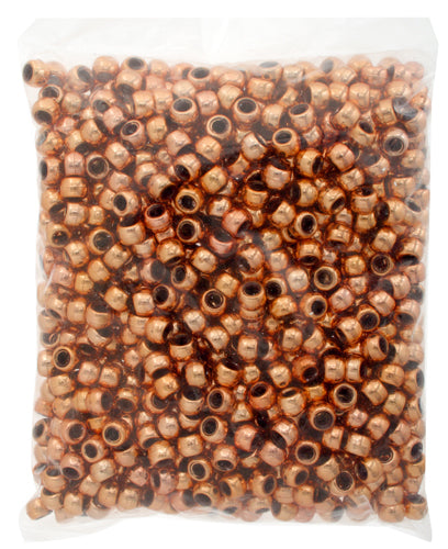 Crow Bead/Pony Bead 9mm Metalized