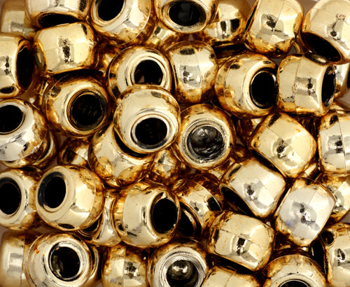 Crow Bead/Pony Bead 9mm Metalized