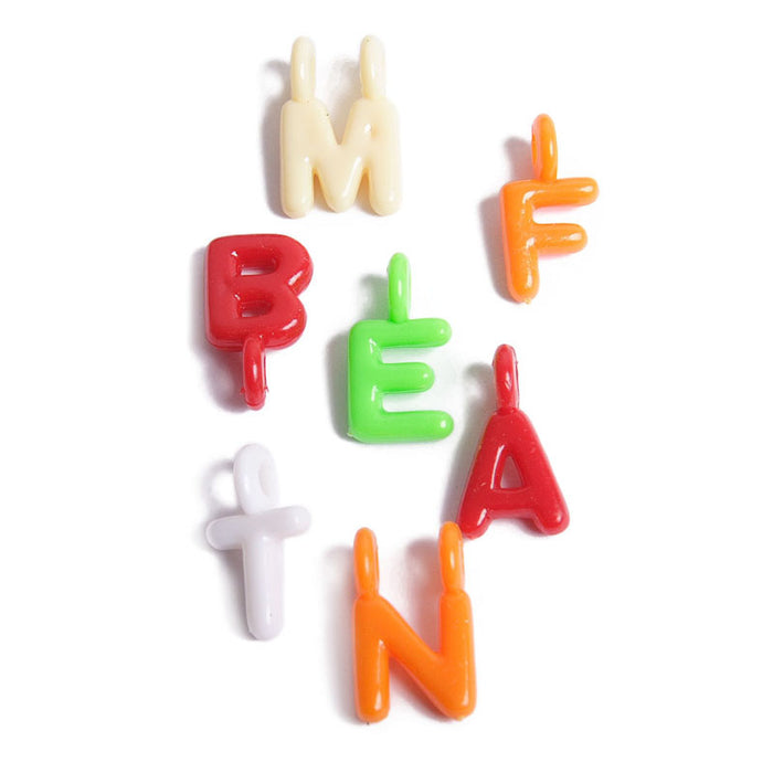 Jar - Alphabet Bead Mix Multi 340pcs