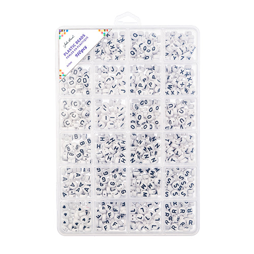 Bead Box - Plastic Alphabet 4x7mm 910pcs