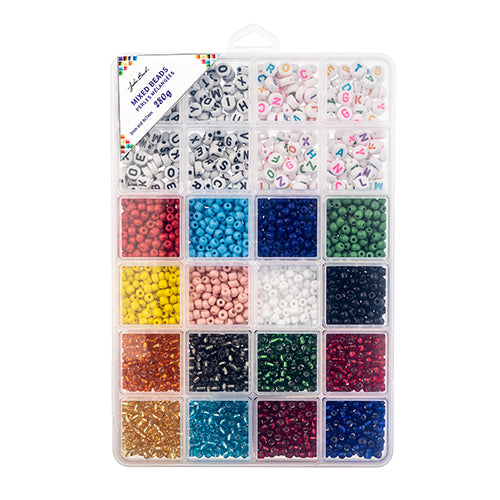 Bead Box - Glass/Plastic Assorted 280g