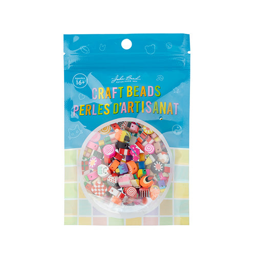 Craft Beads Candy Clay Mix Shapes 120pcs Multicolor