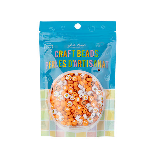 Craft Beads Mix Discs 72g Orange