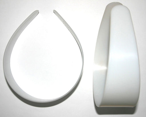 Hairband Without Teeth Plastic Headband White 50pcs