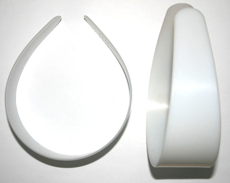 Hairband Without Teeth Plastic Headband White 50pcs