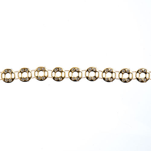 Plastic Trim - Donut W/ 4 Stones 5yds 12mm 