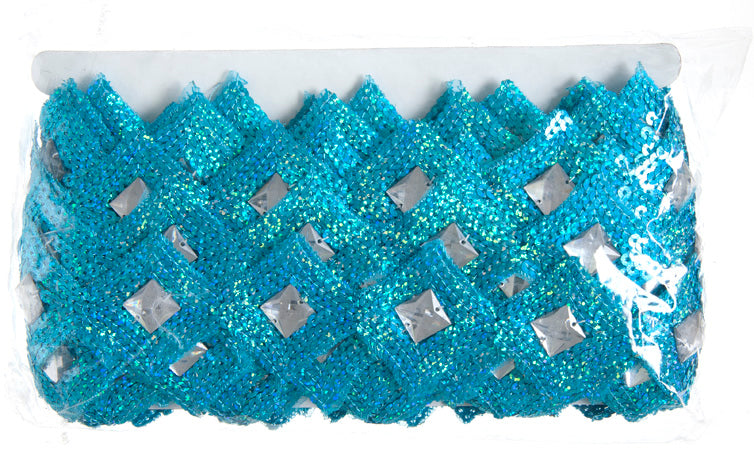 Sequin Trimming Diamond Shape 5.5cm  Hologram