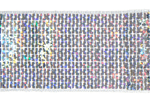 Sequin Squares 11-Row Trim 5cm Wide  Hologram