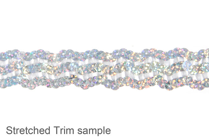 Sequin 6mm Stretch 3-Row 