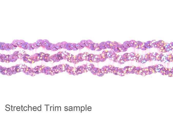 Sequin 6mm Stretch 3-Row 