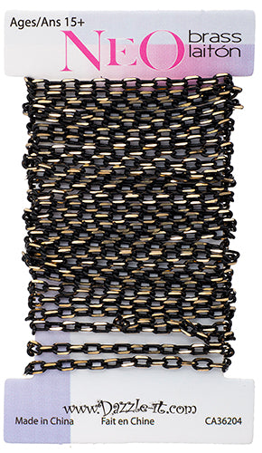 Neo Cut Chain 3.5x2mm Links Black - 2m