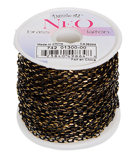 Neo Cut Chain 3.5x2mm Links Black - 10m Spool