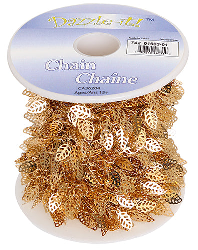 Chain-Filligree Leaves 5m Roll