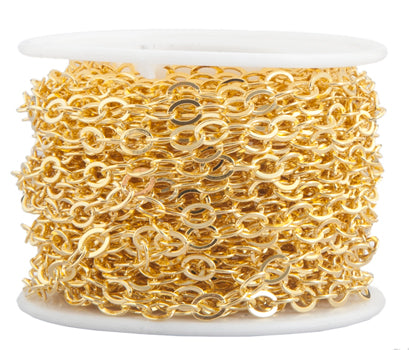 Chain Oval Cable 5x4.5mm  Lead Free / Nickel Free