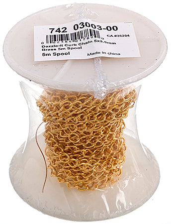 Dazzle-It Curb Chain 5x3.5mm  5m Spool