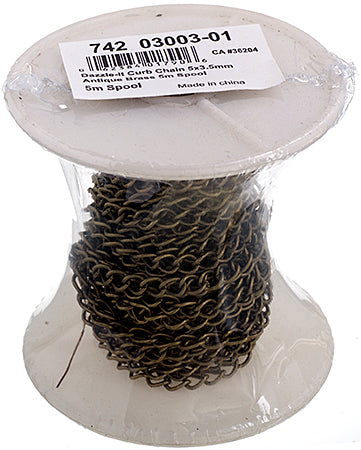 Dazzle-It Curb Chain 5x3.5mm  5m Spool