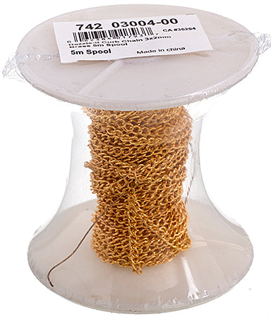 Dazzle-It Curb Chain 3x2mm  5m Spool