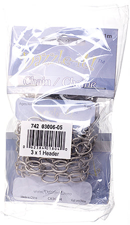 Dazzle-It Cable Chain 9x7mm  1m /Card