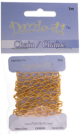 Dazzle-It Curb Chain 7x4mm  1m /Card