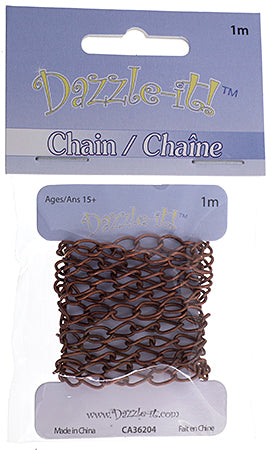 Dazzle-It Curb Chain 7x4mm  1m /Card