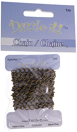 Dazzle-It Curb Chain 5x3.5mm  1m /Card