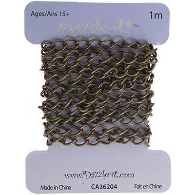 Dazzle-It Curb Chain 5x3.5mm  1m /Card