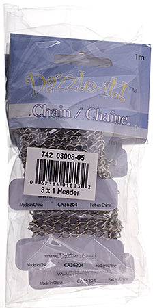Dazzle-It Curb Chain 5x3.5mm  1m /Card