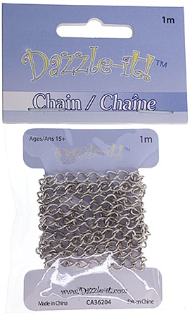 Dazzle-It Curb Chain 5x3.5mm  1m /Card