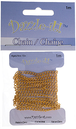 Dazzle-It Curb Chain 3x2mm  1m /Card