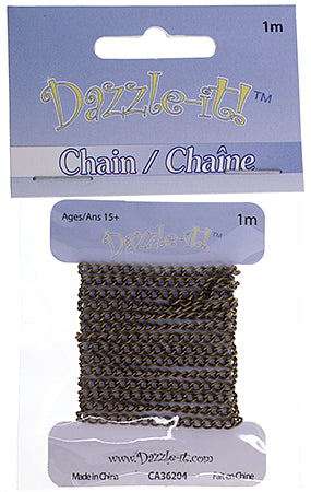 Dazzle-It Curb Chain 3x2mm  1m /Card