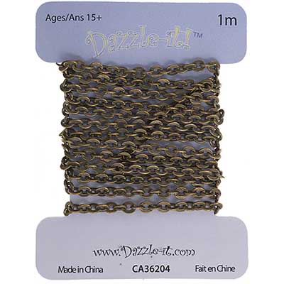 Dazzle-It Rolo Chain 2x2.5mm  1m /Card