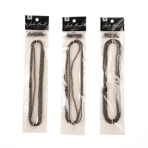 36in Chain And Findings Set - 3mm Ball Chain