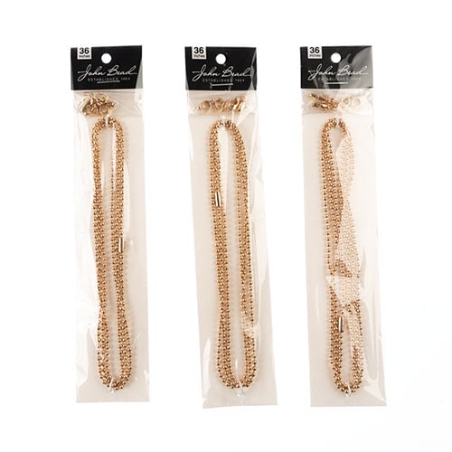 36in Chain And Findings Set - 3mm Ball Chain