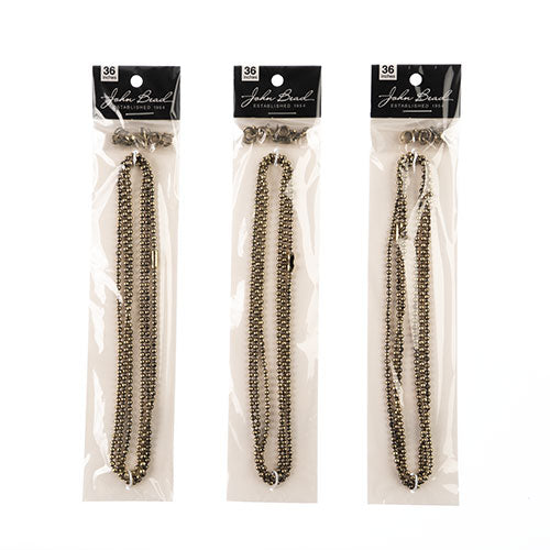 36in Chain And Findings Set - 3mm Ball Chain