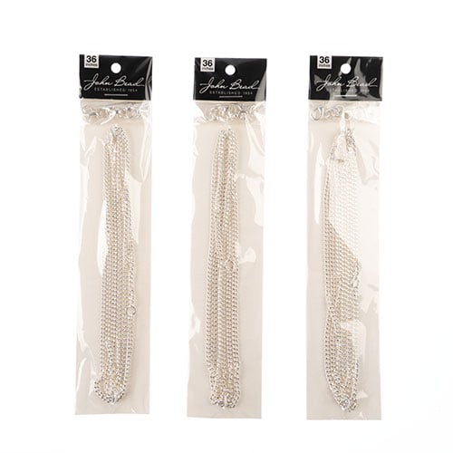 36in Chain And Findings Set- 3mm Curb Chain 