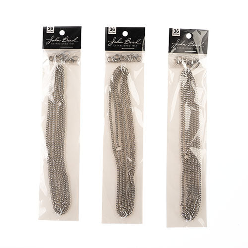 36in Chain And Findings Set- 3mm Curb Chain 