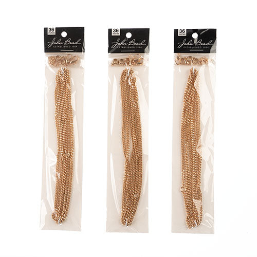 36in Chain And Findings Set- 3mm Curb Chain 