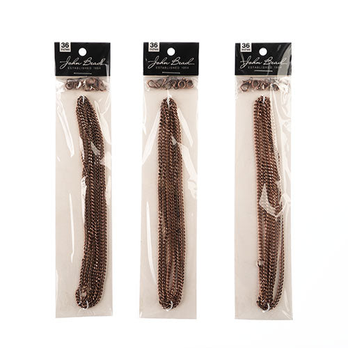 36in Chain And Findings Set- 3mm Curb Chain 