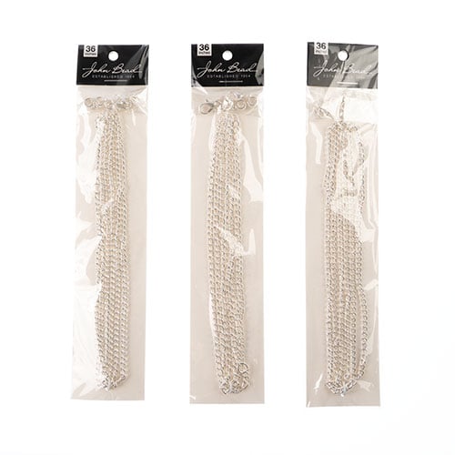 36in Chain And Findings Set- 3x4mm Curb Chain 