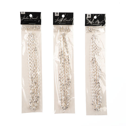 36in Chain And Findings Set-3x4mm Oval Cable Chain