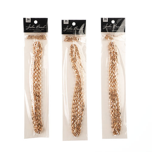 36in Chain And Findings Set-3x4mm Oval Cable Chain