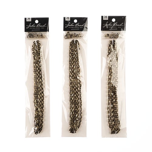 36in Chain And Findings Set-3x4mm Oval Cable Chain